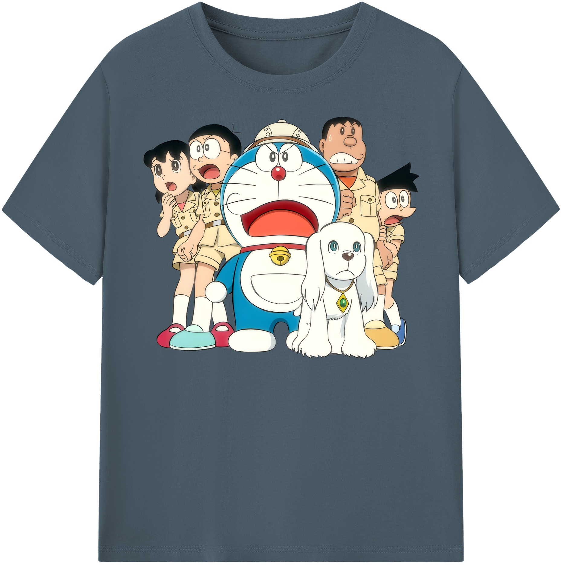 （画像用） ドラえもん Doraemon 綿100％半袖Tシャツ（フロントプリント）